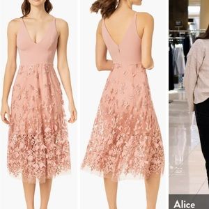 Brand New never worn Darleen V-Neck Embroidered Mesh Cocktail Dress White